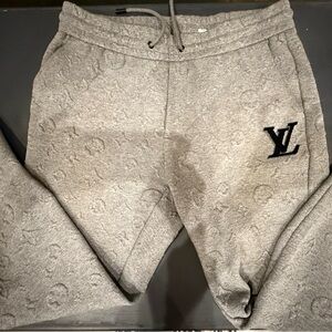 Louis Vuitton Gray Monogram Joggers